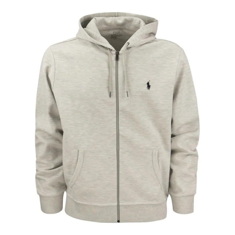 Polo Ralph Lauren  Double Knit Hoodie Sweatshirt Grey
