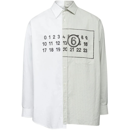 MM6 Maison Margiela Shirts Asymmetric Cotton Shirt White