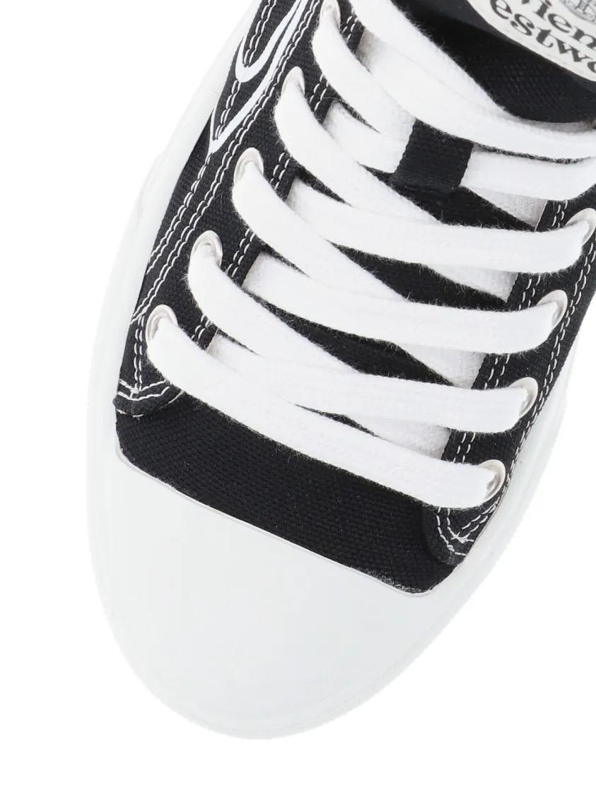 Thumbnail - Vivienne Westwood Low-Top Sneaker - High-Top Sneakers With Planet Graphic - Gr. 37 (EU) - in Schwarz - für Damen