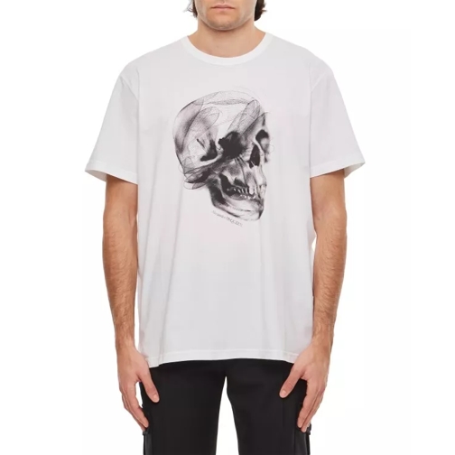 Alexander McQueen Skull Print T-Shirt White 