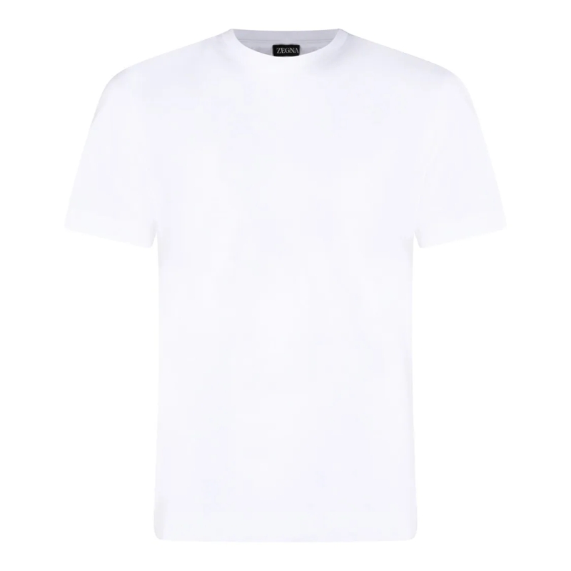 Zegna T-Shirt Cotton Knitwear Top White