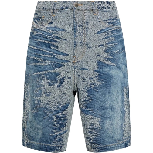 Diesel Kurze Hosen Shorts Denim Blue blau