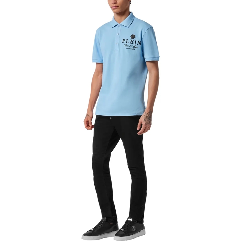 Philipp Plein Top Polohemd hell-blau(Image 4)