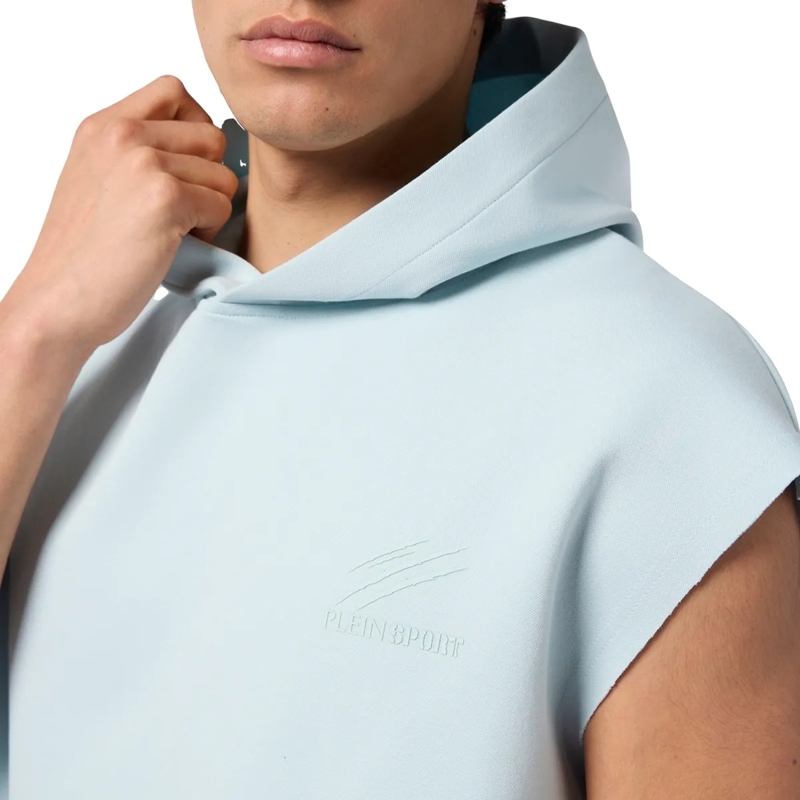 Plein Sport  Pique Hoodie Vest Icon hell-blau(Image 5)