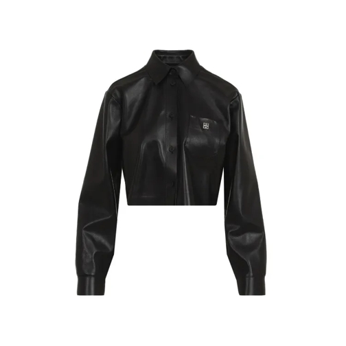 Givenchy Lamb Leather Shirt Black 