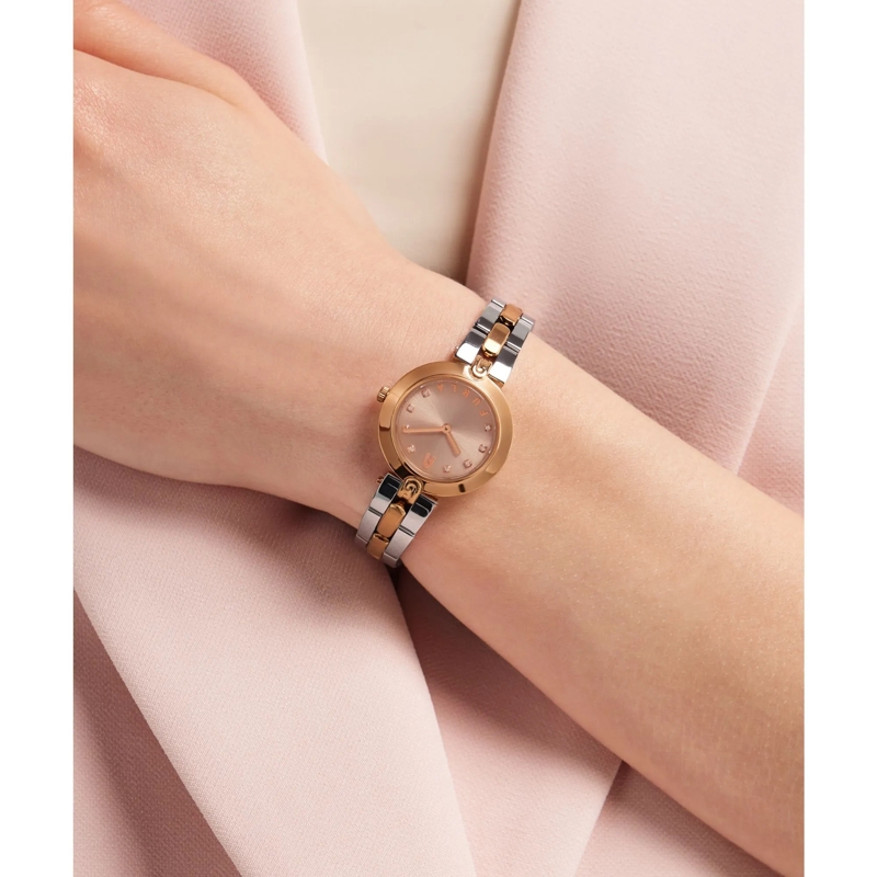 Furla Quarzuhr Quarz Analog Uhr Furla Logo Links rosa(Image 3)