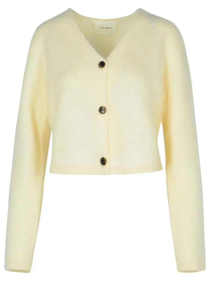 Lisa Yang - Filippa Cream Cashmere Cardigan - Größe 1 -