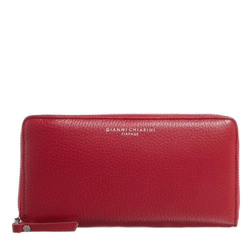 Gianni Chiarini Portemonnaie mit Zip-Around-Reißverschluss Wallets Grain Cherry