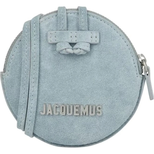 Jacquemus Portefeuille sur chaîne Le Pitchou Round Coin Purse grau