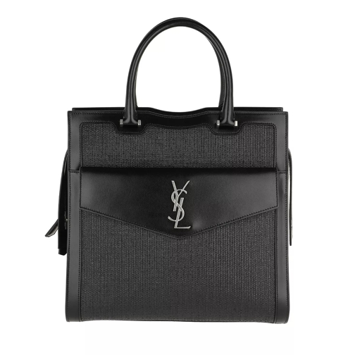 Saint Laurent Eastside Tote Bag Leather Black Rymlig shoppingväska