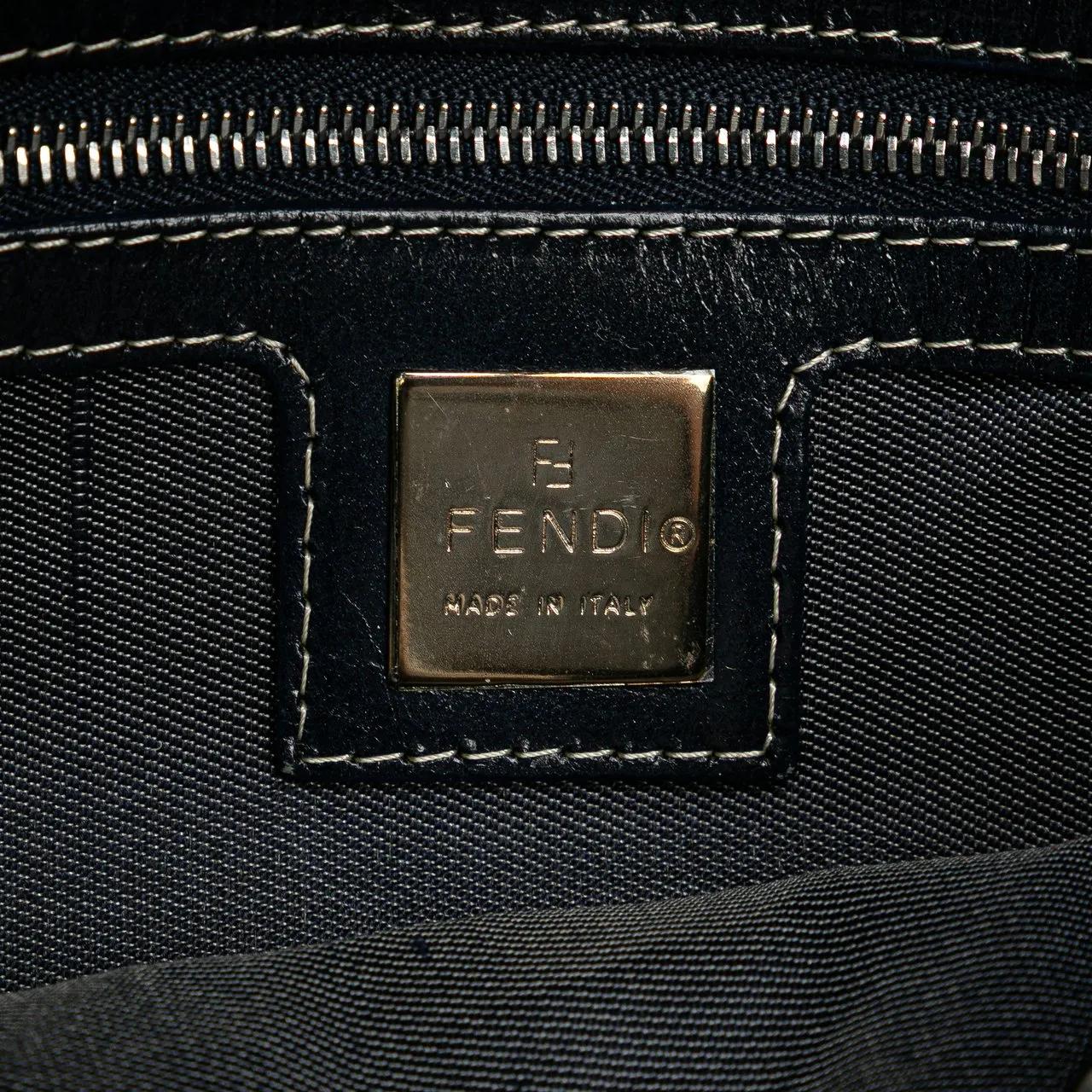 Thumbnail - Fendi Hobo Bags - Canvas FF Marble Baguette Shoulder Bag - Gr. unisize - in Blau - für Damen