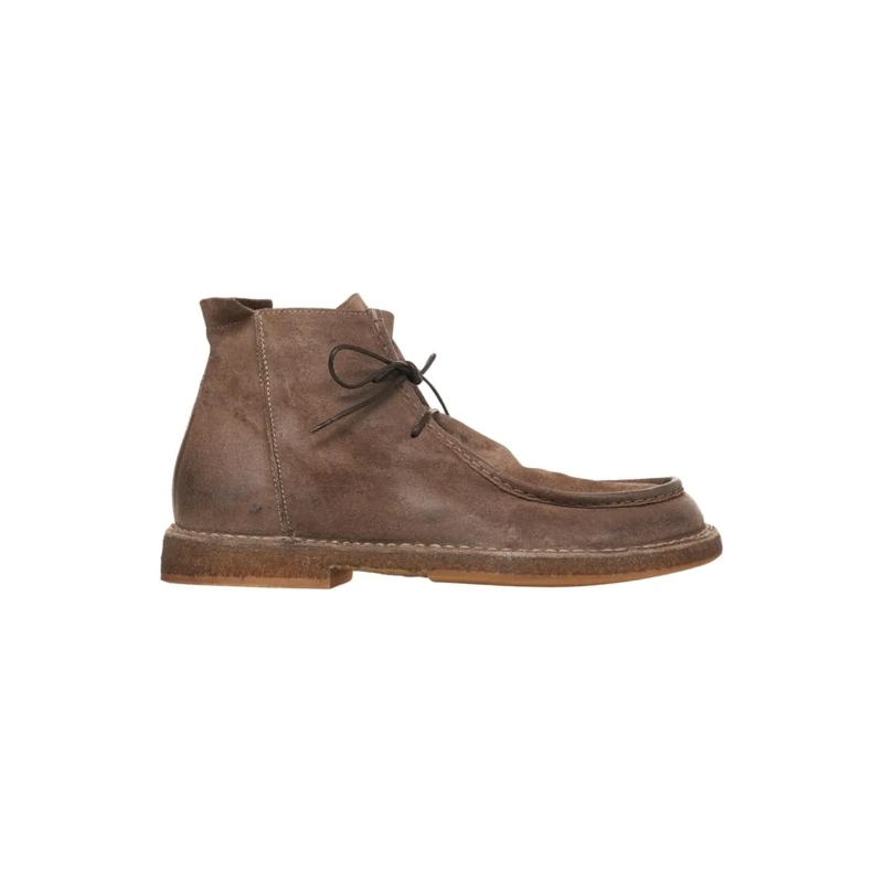 Moma Stiefel York' Suede Ankle Boots Brown