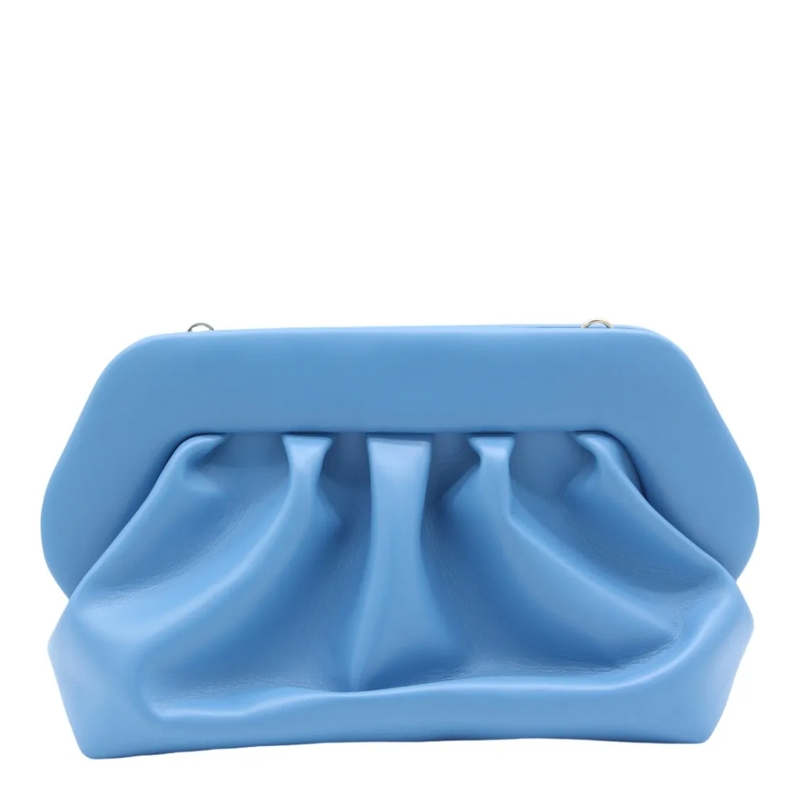 Themoirè Schultertasche Minimalist Bag With Practical Compartments Blue