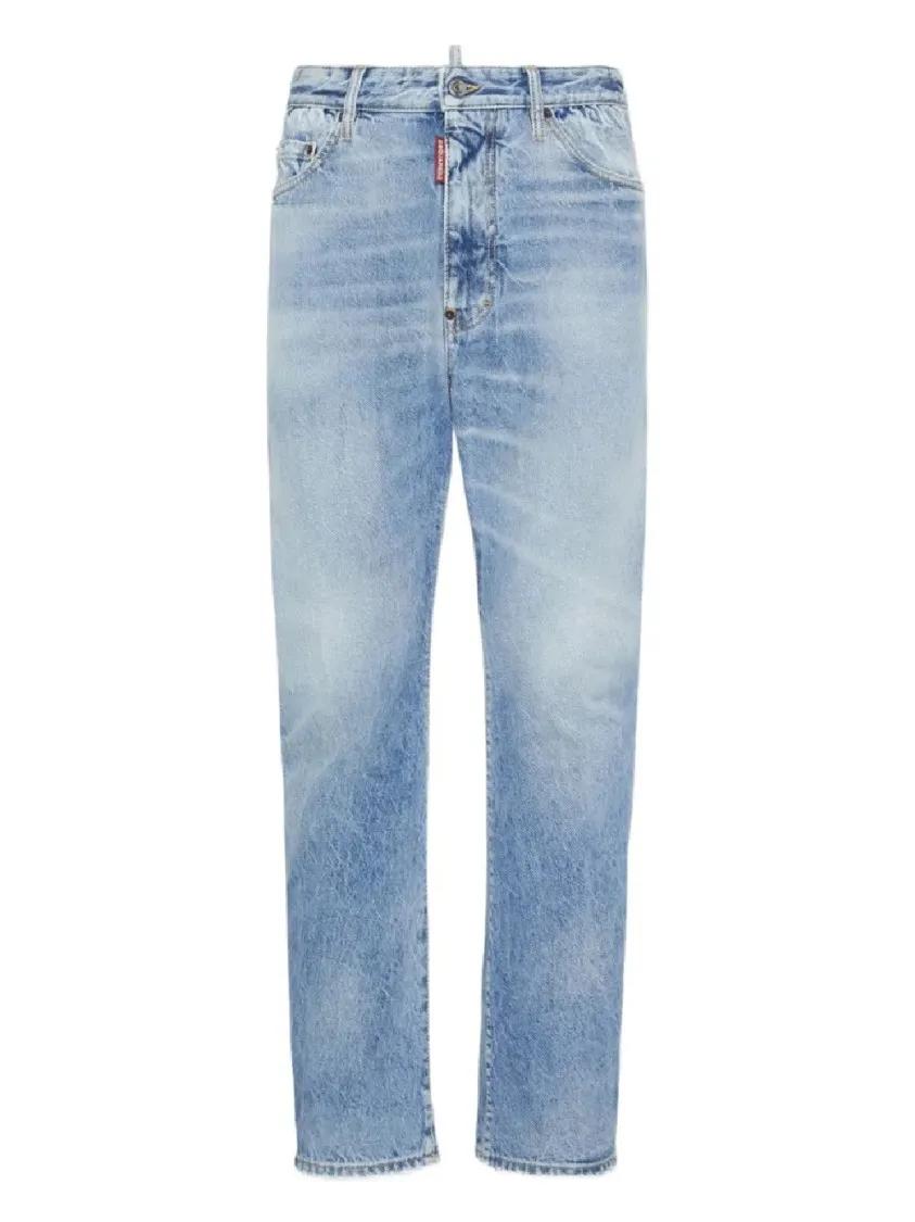 Thumbnail - Dsquared2 - Relaxed-Fit Blue Jeans - Größe 48 - blue