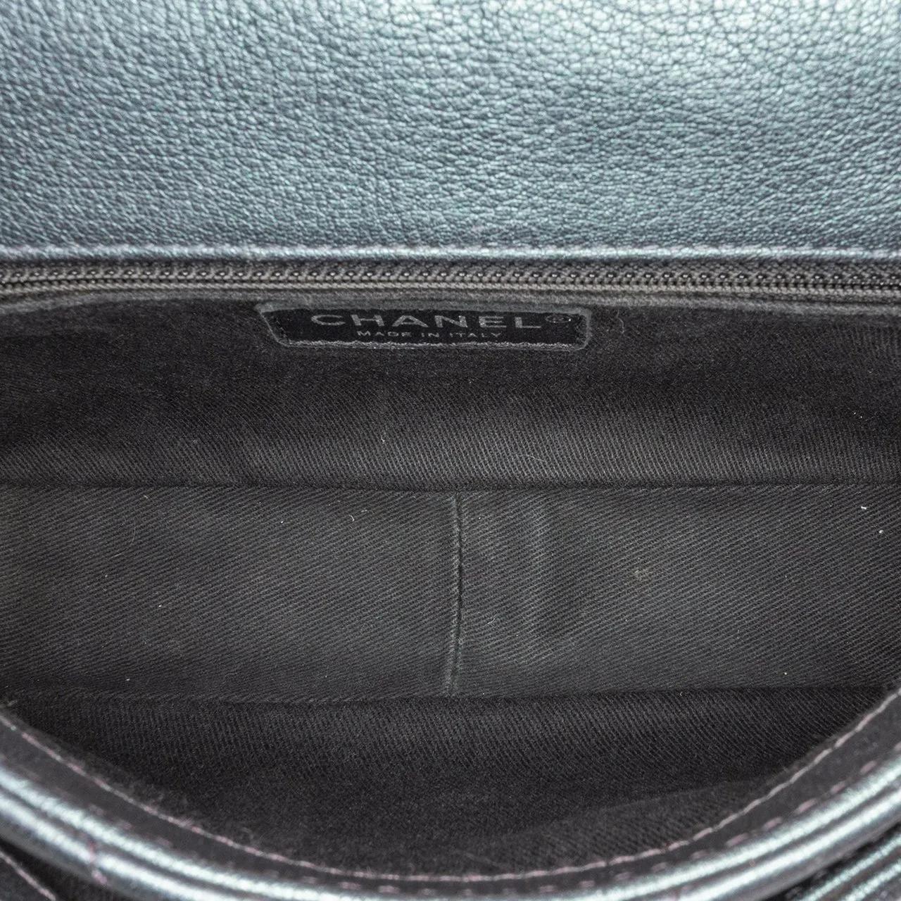 Chanel Hobo bags 2015-2016 Small Iridescent Goatskin Double Carry W in oranje