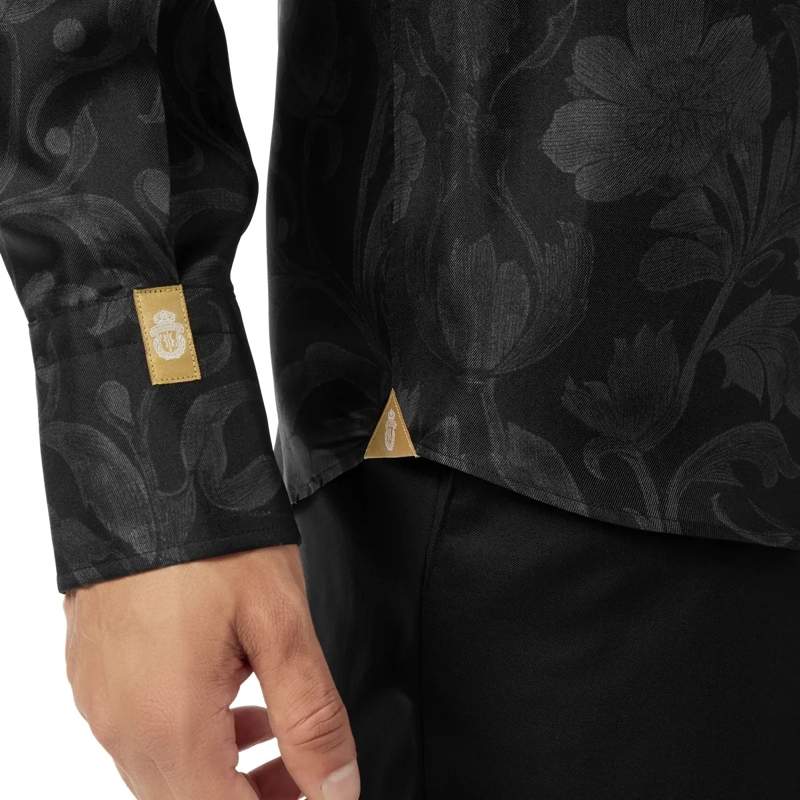 BILLIONAIRE Hemd Hemd Goldschnitt Ls Baroque schwarz(Image 4)
