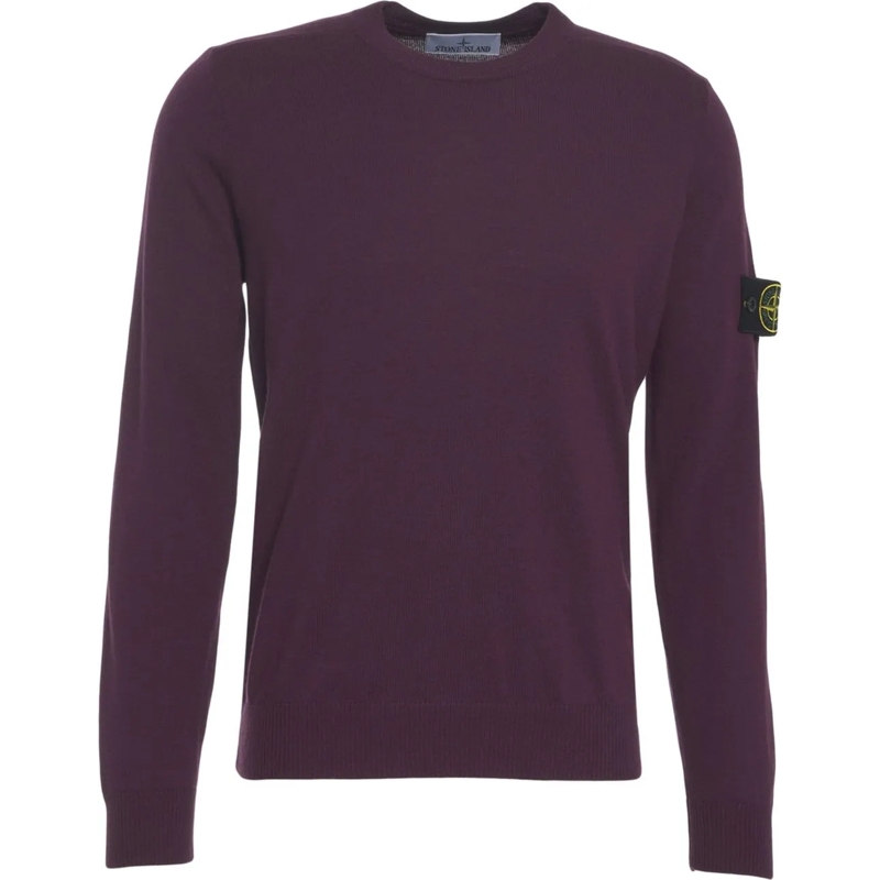 Stone Island  Sweater with logo detail lila