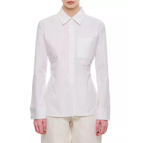Jacquemus Single Pocket Fitted Shirt White 