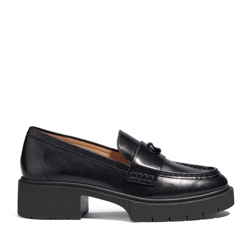Coach Loafer Leah Leather Loafer Black