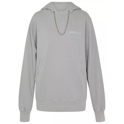 Ambush Ballchain Grey Cotton Sweatshirt Grey 