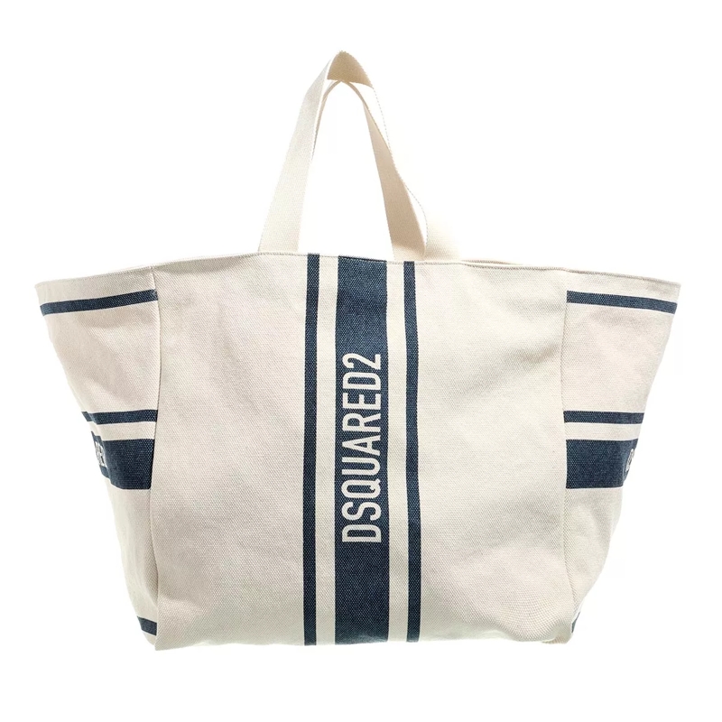 Dsquared2 Shopper Maxi Shopping Bag Leather Natural