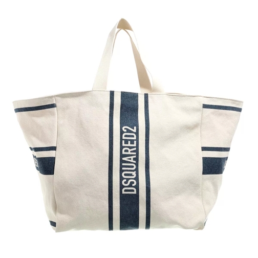 Dsquared2 Maxi Shopping Bag Leather Natural Shoppingväska
