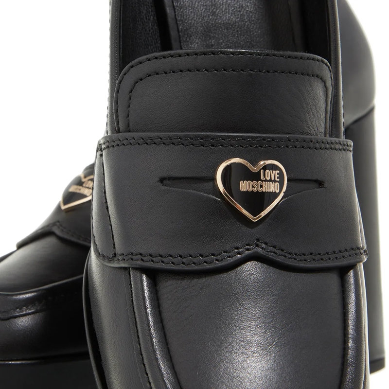 Love Moschino High Heels Penny Heart Scarpa Donna Nero(Image 3)