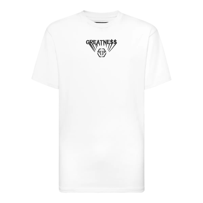 Philipp Plein T-Shirt T-Shirt Rundhalsausschnitt Ss weiss