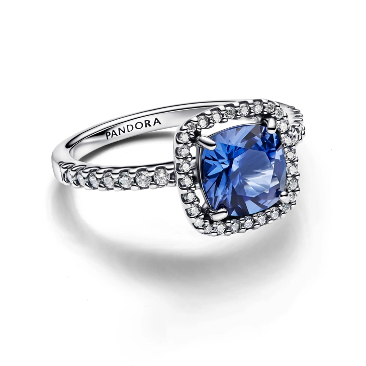 Pandora sapphire ring hot sale