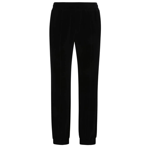 Valentino Jogginghosen Chenille Fabric Vlogo Signature Pants Black