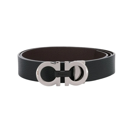 Salvatore Ferragamo Gürtel Black Calf Leather Belt Black