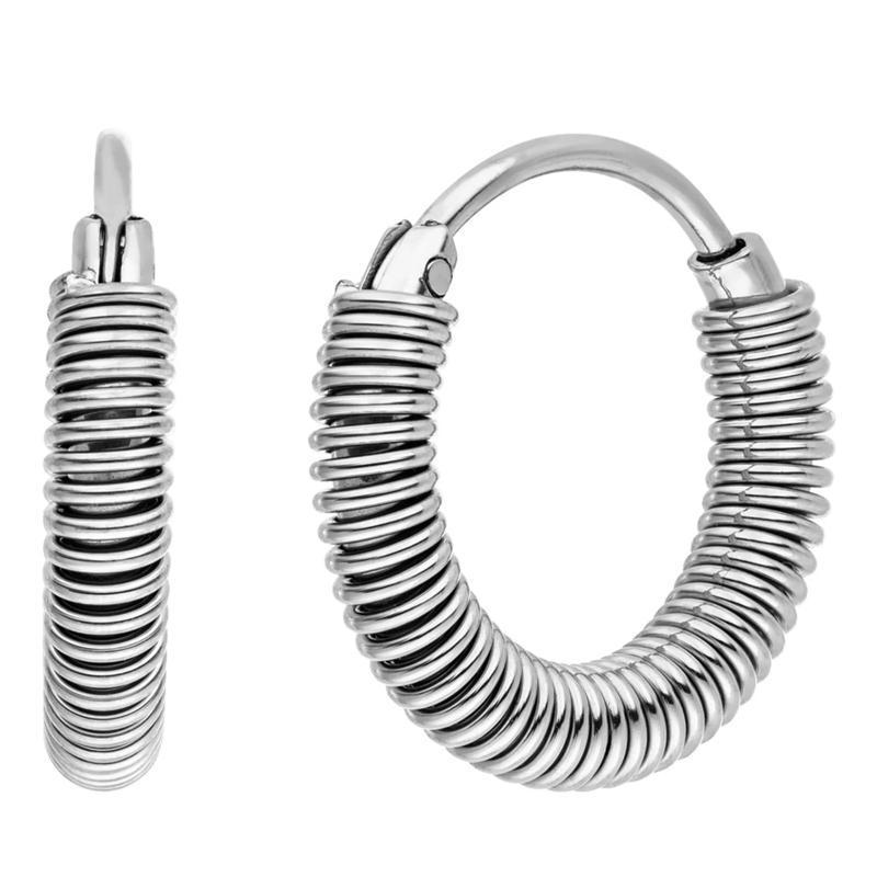 Liebeskind Berlin Ohrstecker Edelstahl Twist silber