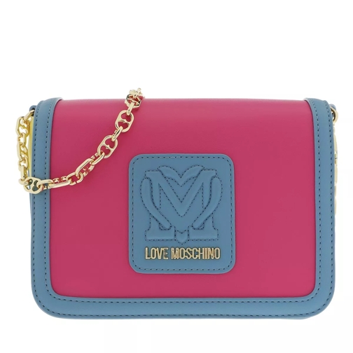 Love Moschino Borsa Pu  Fuxia/Giallo/Azzurro Crossbody Bag