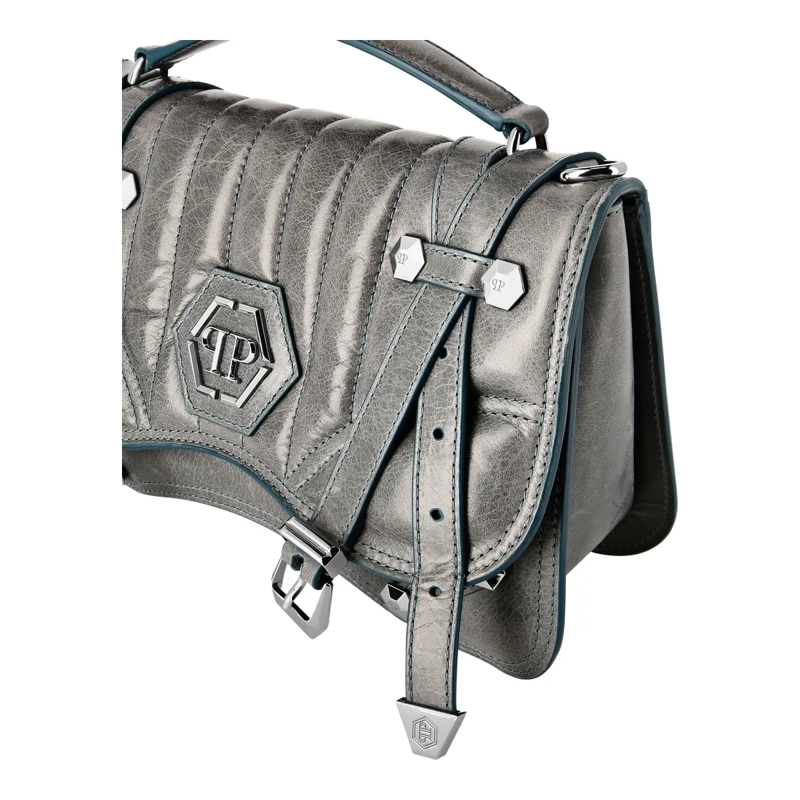 Philipp Plein Crossbody Bag Henkel Tasche Hexagon hell-blau(Image 5)