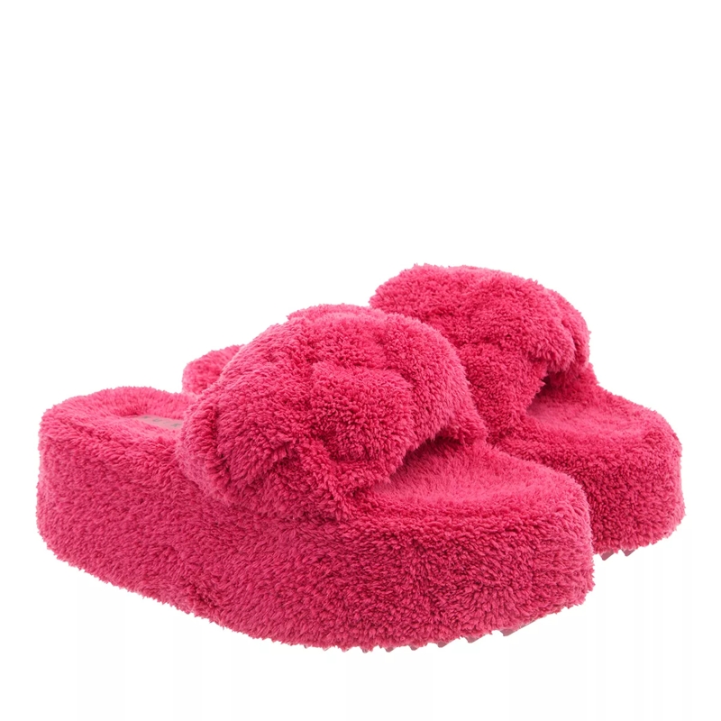 INUIKII Slides Teddy Braided Fuchsia