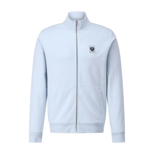Belstaff Veste de transition Sweatjacke mit Logo Hellblau