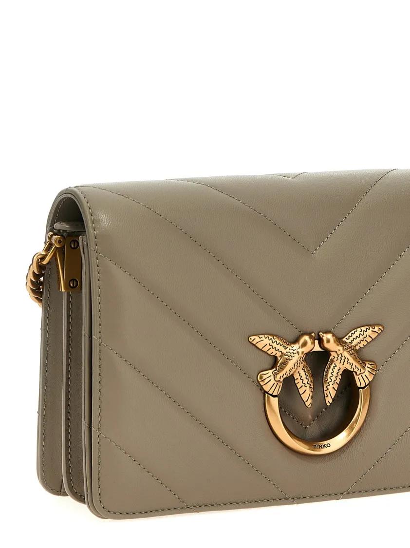 Pinko Hobo bags 'Love Click Classic' Crossbody Bag in beige
