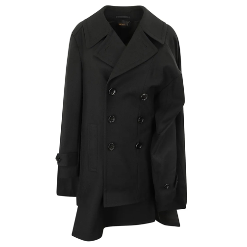 Comme des Garcons Übergangsjacke Double-Breasted Wool Jacket Black