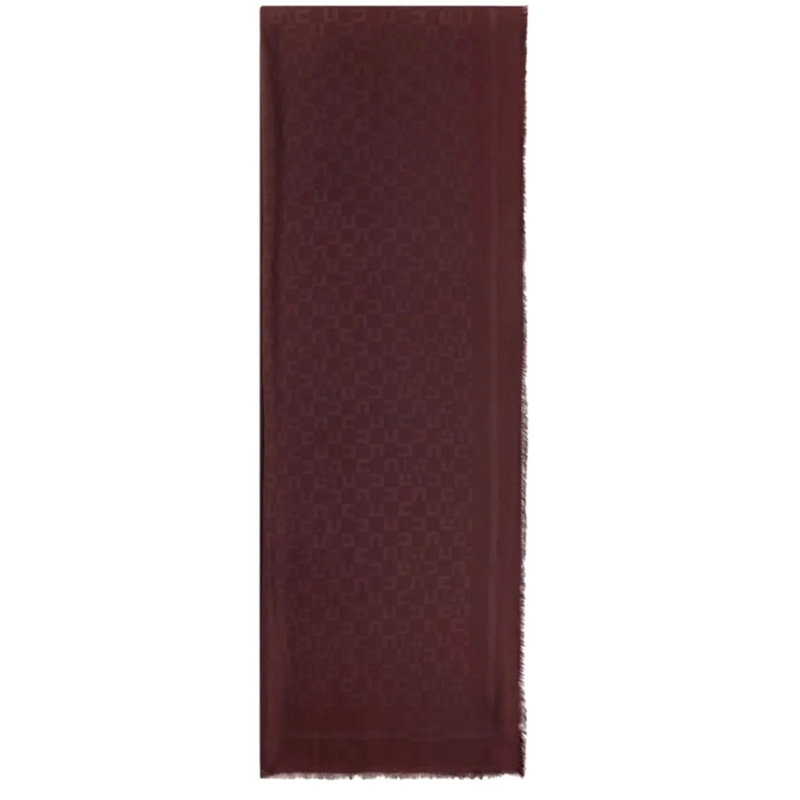 Elisabetta Franchi Écharpe en laine Scarfs Merlot rot