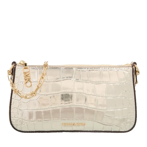 MICHAEL Michael Kors Pochette Empire Medium Chain Pouchette Pale Gold