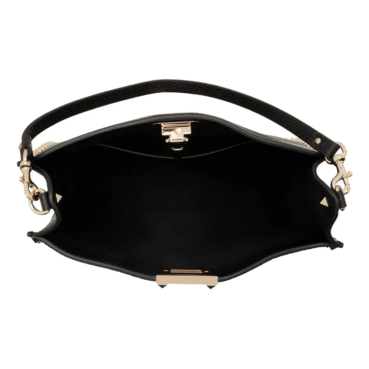 ショルダーバッグ・ポシェット VALENTINO BLACK LEATHER ROCKSTUD SHOULDER BAG org.jpg