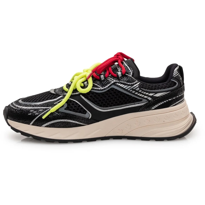 Dsquared2 Low-Top-Sneaker Sneaker Crackle con dettagli a contrasto schwarz(Image 4)