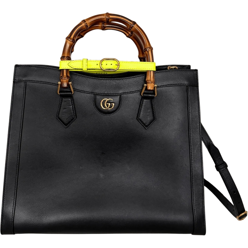Gucci Shopper Gucci Gro�er Diana Bamboo Shopper Schwarz / gut schwarz