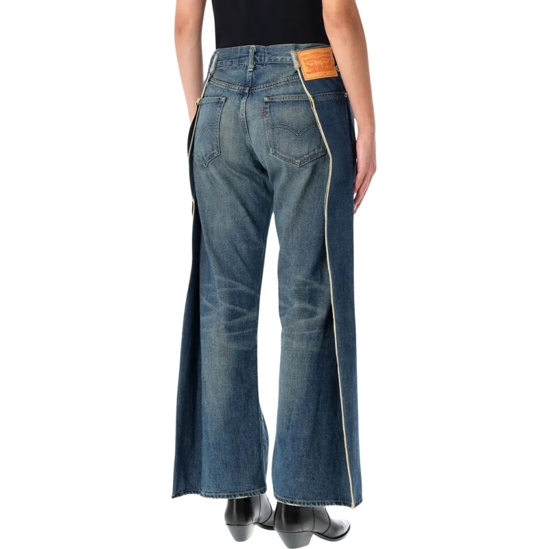 Junya Watanabe Jeans Levi’S Cotton Denim Wide-Leg Jeans Blue