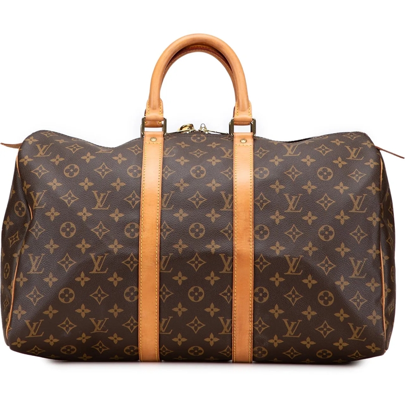 Louis Vuitton Weekender Monogram Keepall 45 braun