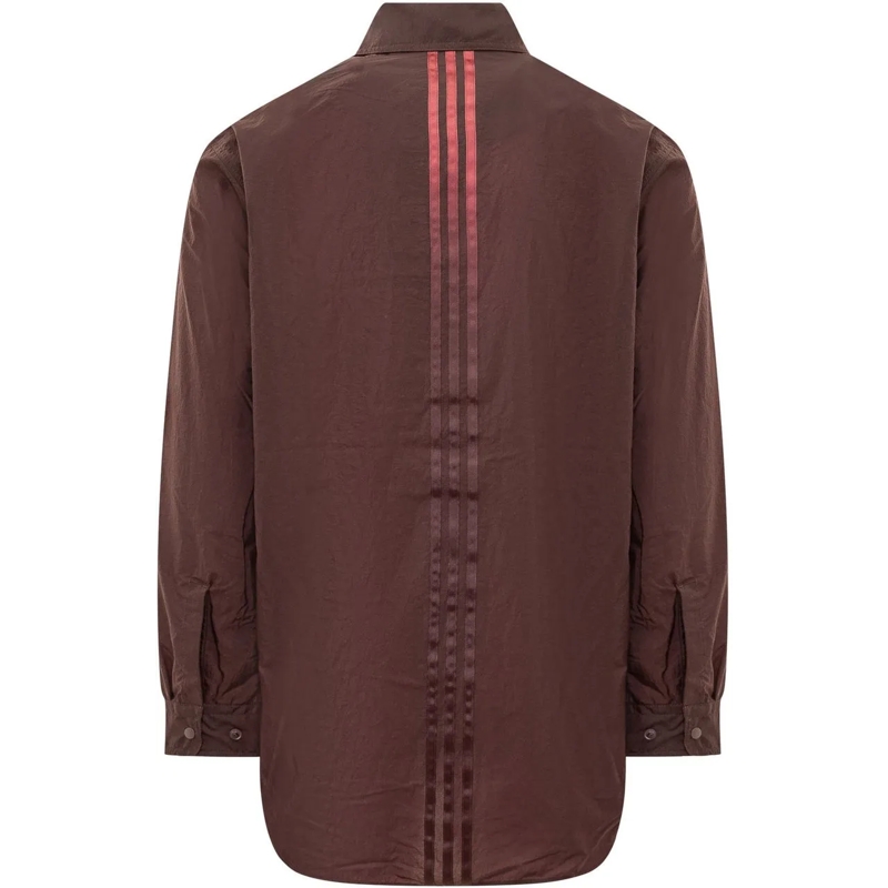 Y-3 Legeres Oberteil Camicia Overshirt con Tasca braun(Image 2)