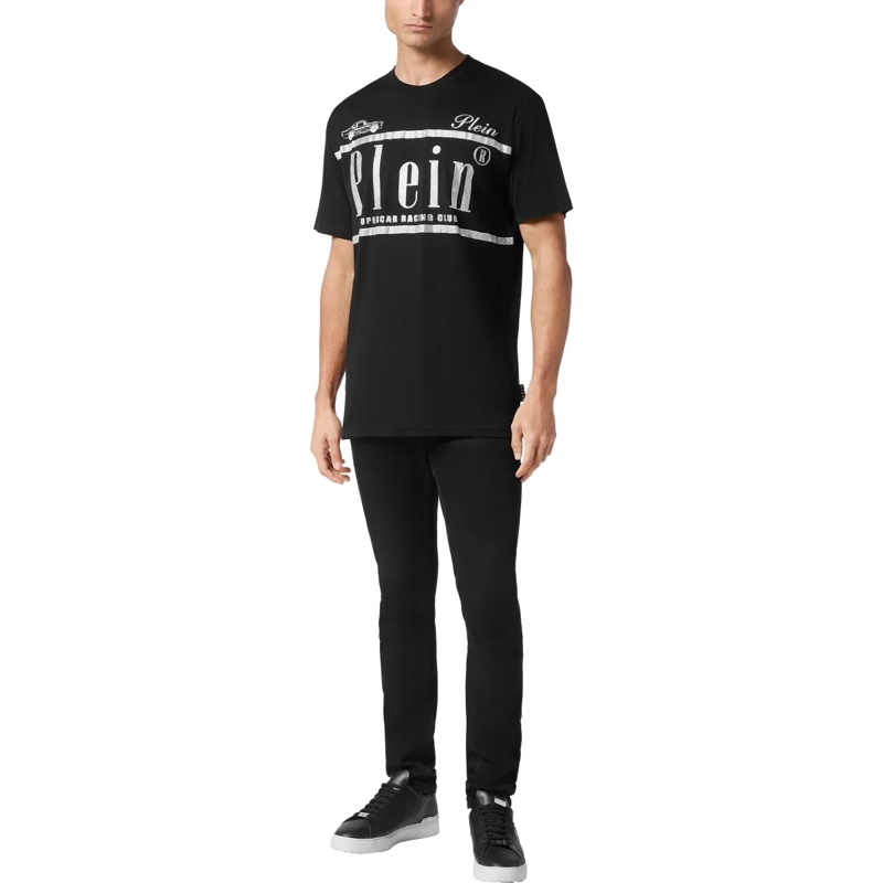 Philipp Plein T-Shirt T-Shirt Racing Mit Schmucksteinen schwarz(Image 4)