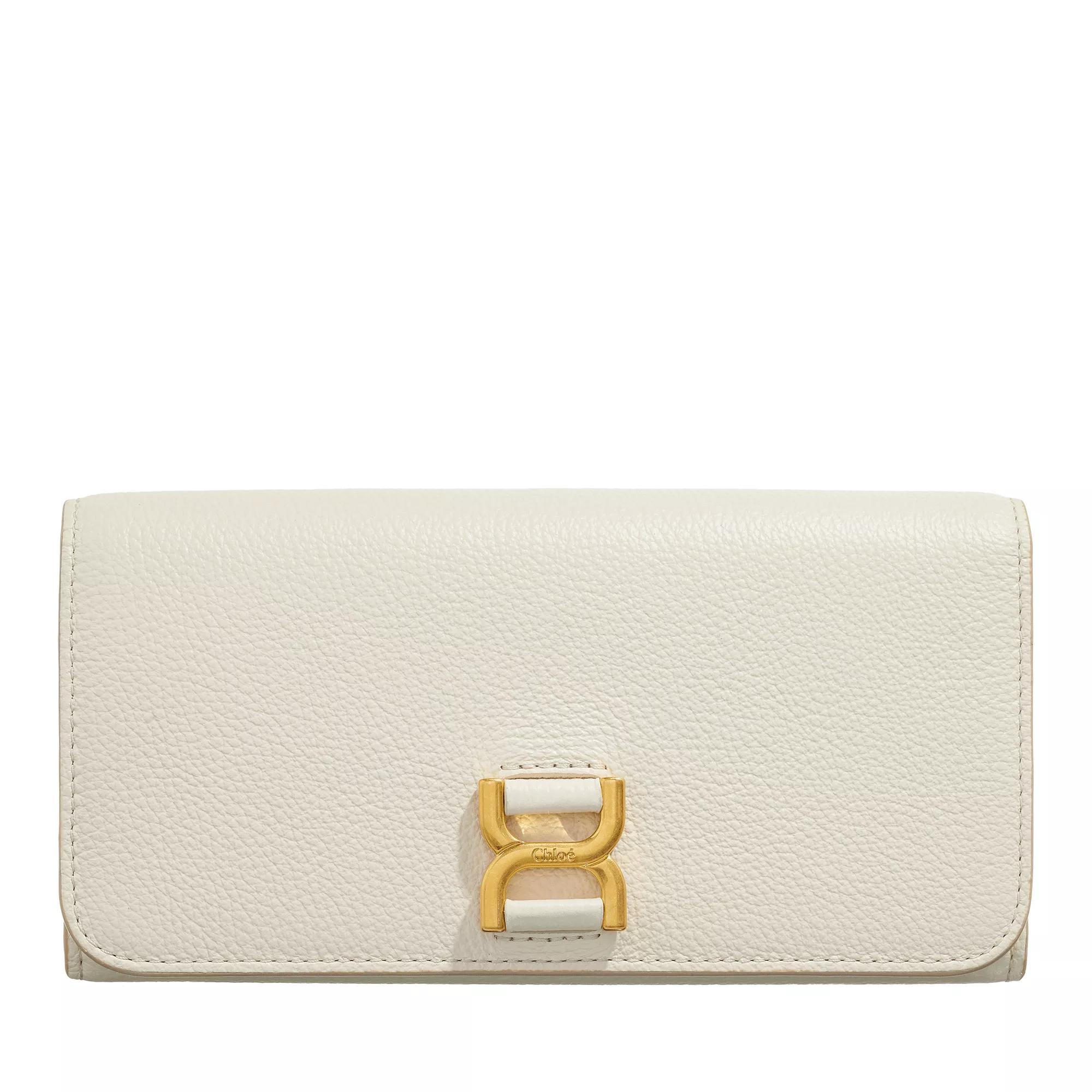 Chloé Portemonnaie - Open Fold Continental Wallet - Gr. unisize - in Creme - für Damen