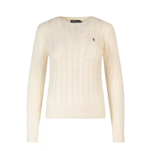 Polo Ralph Lauren Cotton Sweater With Embroidered Logo White 