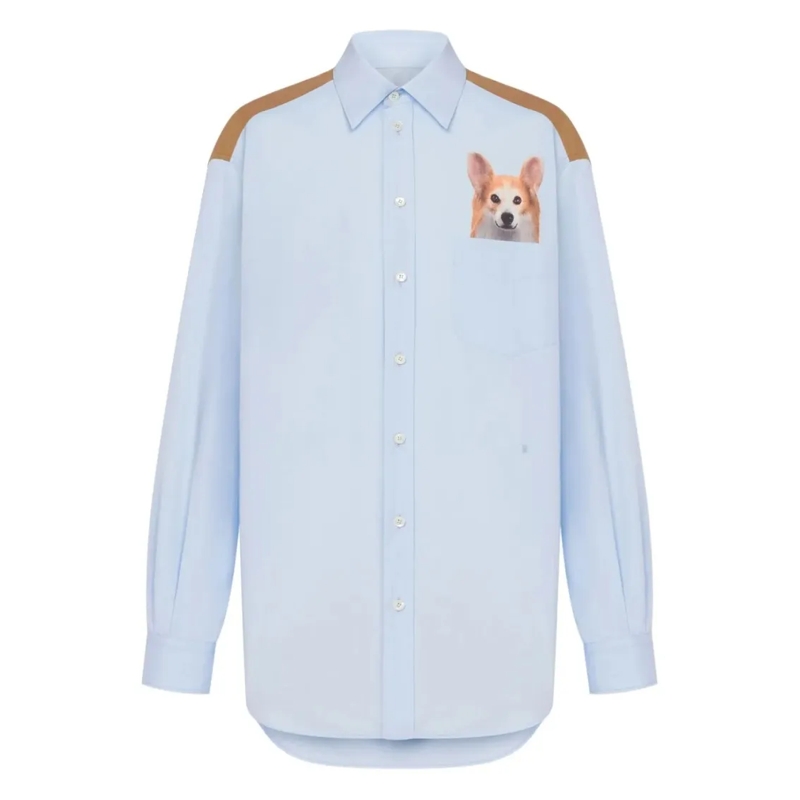 Moschino Hemd White Tailored Fit Shirt With Button-Down Front White